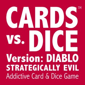 pelaez creative llc cards vs. dice - strategically evil - addictive card & dice game - 2–4 players (diablo)