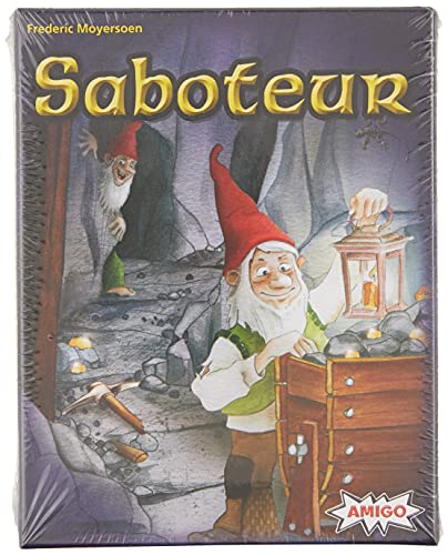AMIGO Games Saboteur Strategy Card Game – The Adventurous Gold Mining Game Following Your Dwarves Through The Tunnels – Simple to Learn & Perfect for Family Game Night – Kids & Adults Ages 8+
