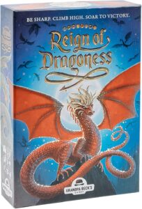 grandpa beck's games reign of dragoness card game | a strategic hand elimination card game | from the creators of cover your assets & skull king | 3-8 players 8+