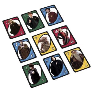 Mattel Games UNO Harry Potter Card Game for Kids, Adults and Game Night based on the Popular Series for 2-10 Players