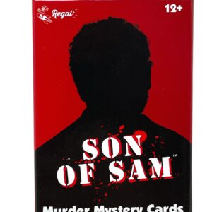 Regal Games - Son of Sam - Murder Mystery Card Game - for Holidays, Game Nights, and Parties - 5”x 2” Card Size - 54 Count - Up to 26 Players, Ages 12+