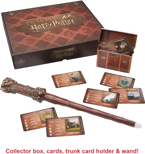 Mattel Games Pictionary Air Harry Potter Family Game for Kids & Adults with Light Wand & Themed Picture Clue Cards