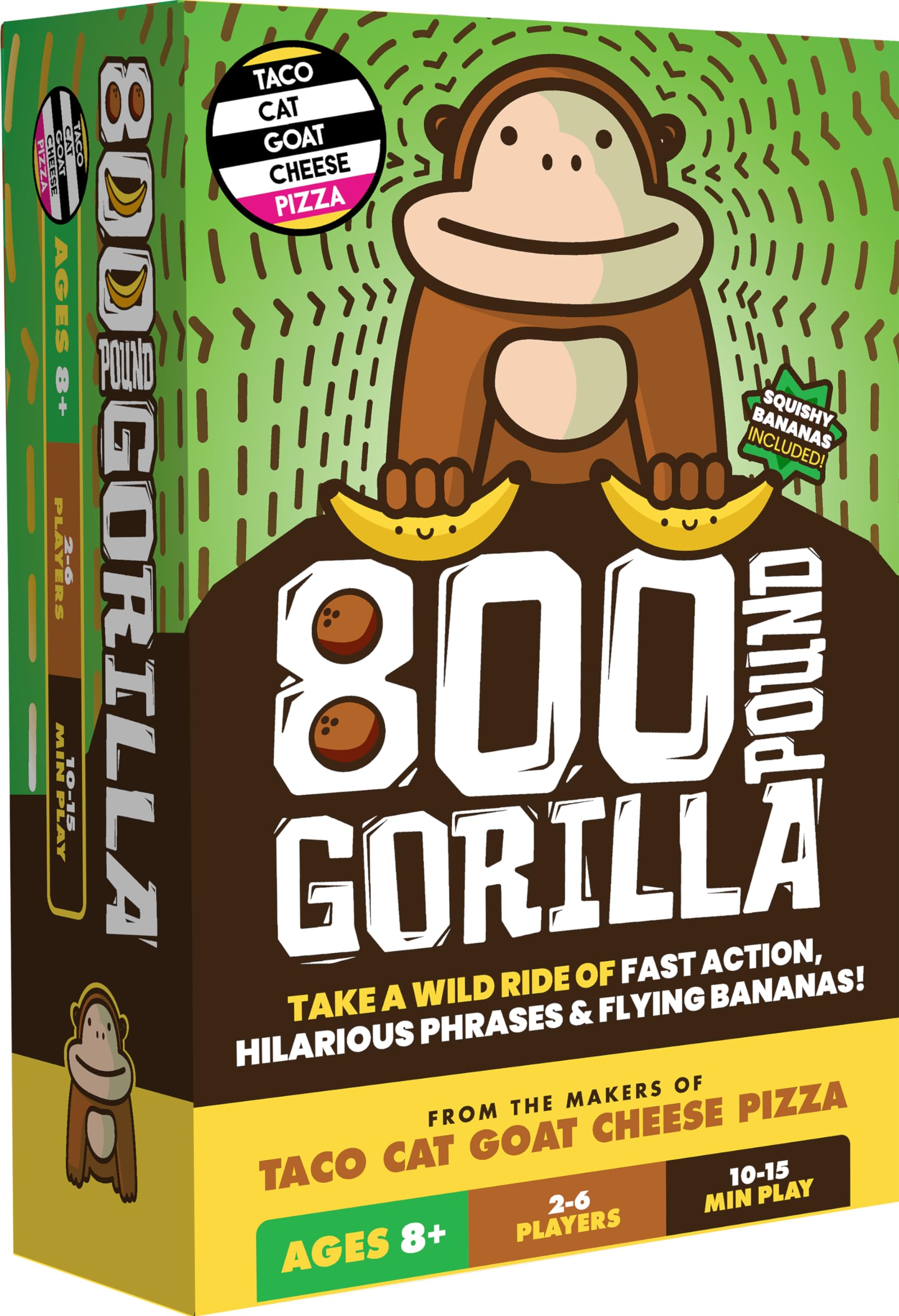 800 Pound Gorilla Board Game by Taco Cat Goat Cheese Pizza - Fun Family Card Game for Kids and Adults – Great for Family Game Night, Birthday Gift for Kids 8+ - Easy, 15 min, 2-6 Players