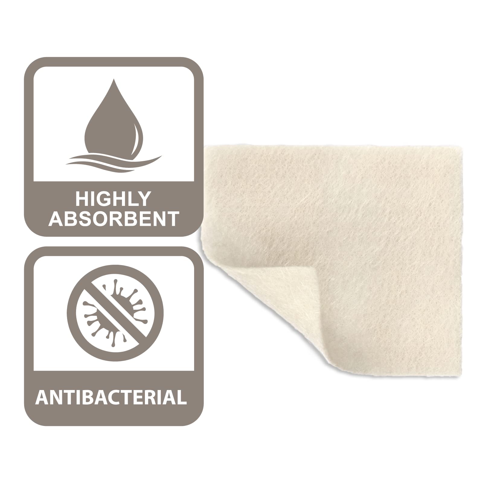 Pivot Silver Alginate Wound Dressing – All-Natural First Aid | 4x5 Dressings, Box of 10