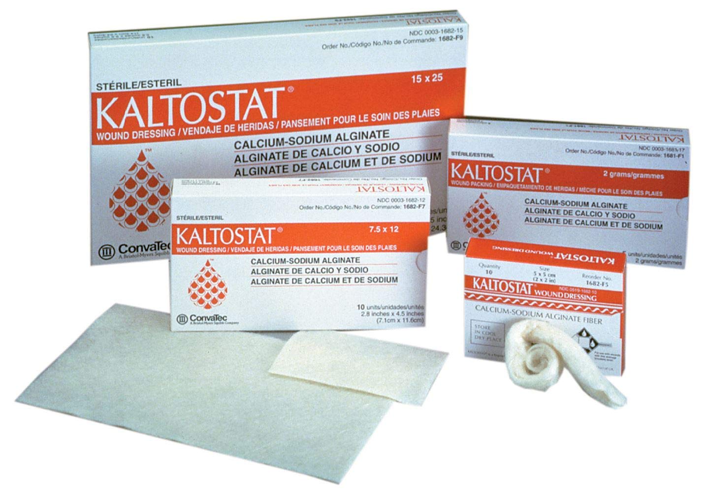 KALTOSTAT Kaltostat alginate wound dressing, 3" x 4 3/4" rectangle shape, 10 Count