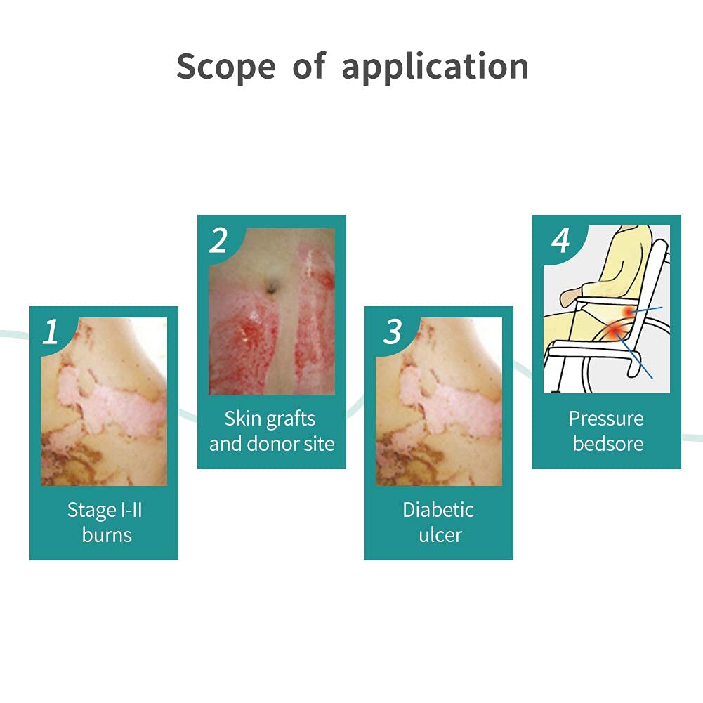 Dimora Calcium Alginate Wound Dressing, 4'' x 4'' Patches & Hydrocolloid Dressing 4'' x 4'', Sterile Self-Adhesive Patches