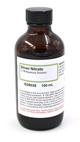 Innovating Science Silver Nitrate Solution, 0.1M, 100mL - The Curated Chemical Collection