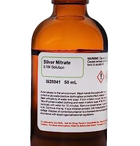 Innovating Science Silver Nitrate Solution, 0.1M, 50mL - The Curated Chemical Collection