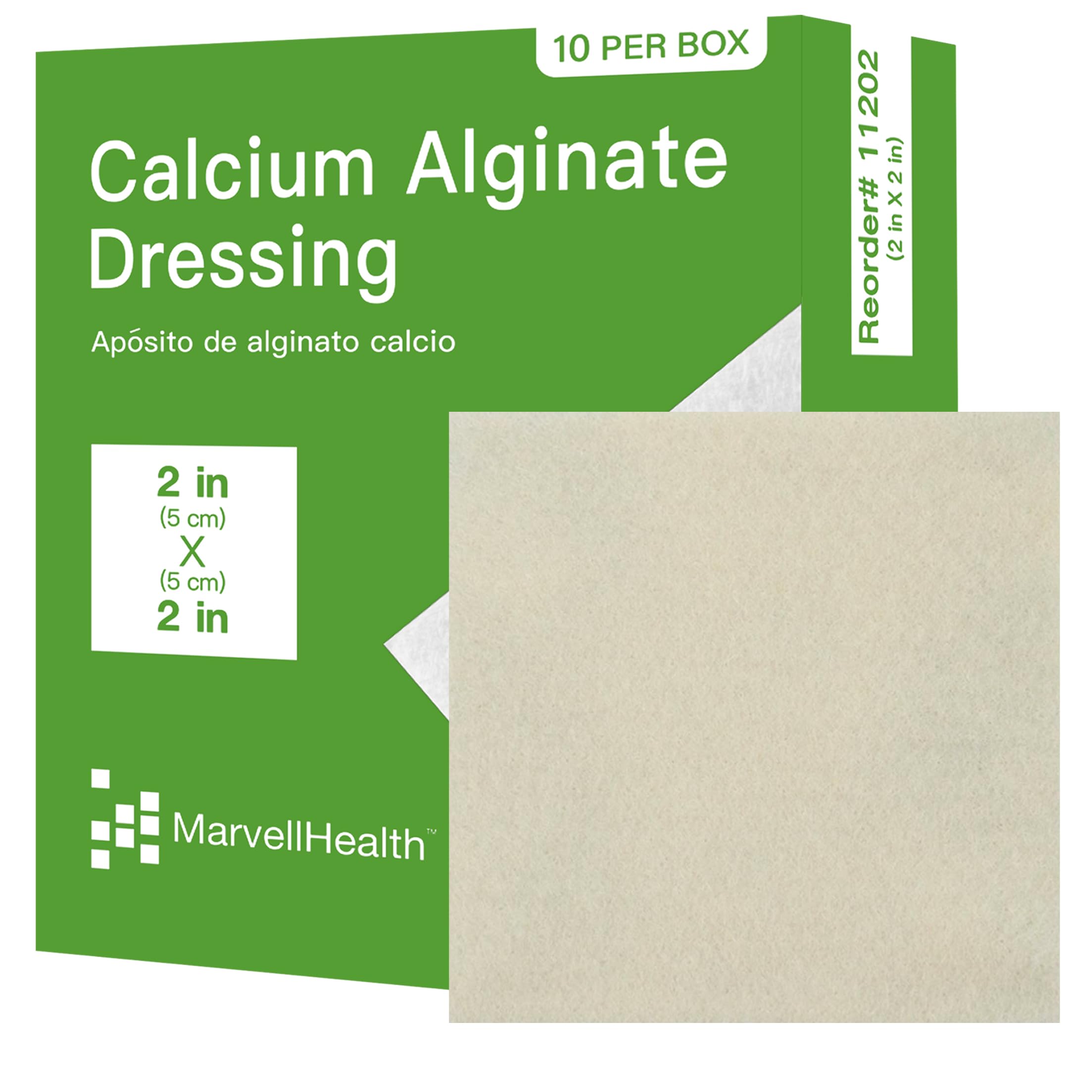 MarvellHealth Calcium Alginate Dressing & Transparent Film Dressing, Soft & Conformable