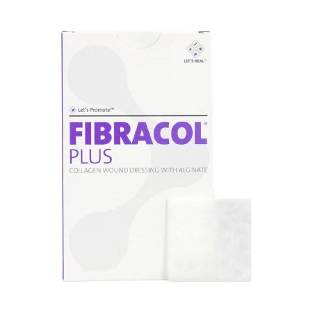 FIBRACOL PLUS Collagen Wound Dressing with Alginate - 4" x 4 3/8", Box Of 12 by SYSTAGENIX WOUND MNGMNT