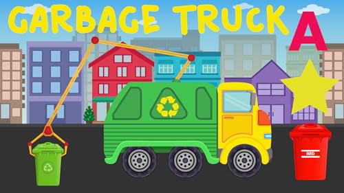 Garbage Truck - Colors, ABC, Shapes Garbage Truck Video For Kids