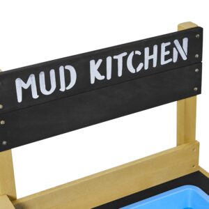 TP Toys, Kids Mud Kitchen | Backyard Kitchen Playset with Pretend Play Kitchen Accessories & Water Pan for Preschool Outdoor Play | for Ages 3-8 | Sustainable Sourcing from FSC Certified Timber.