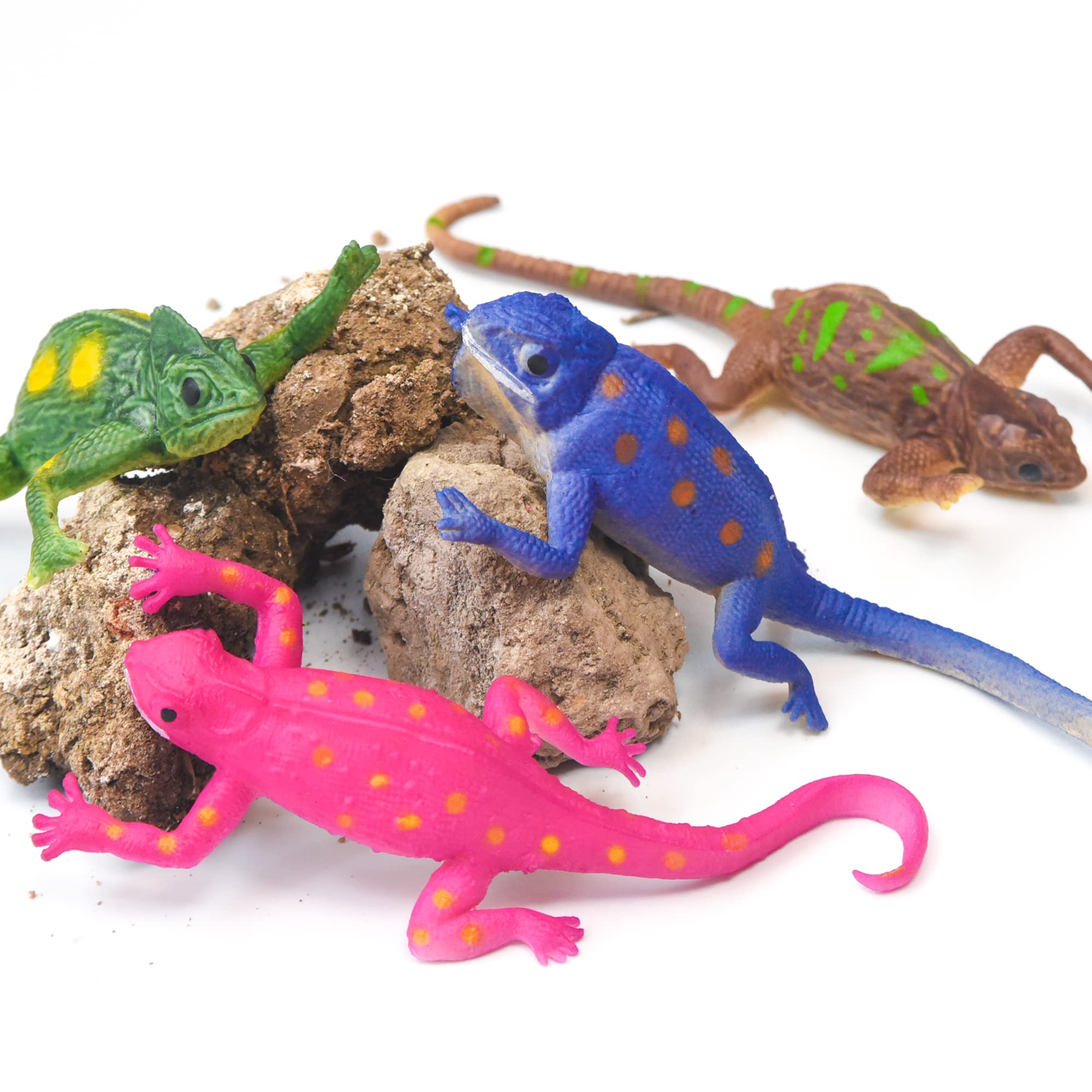 YiliUsAnwU 10 PCS Lizard Water Toys,Color Changing Chameleon Toys,Stretchy Animal Toys,for 3 Years and up,for Goodie Bag Fillers,Classroom Rewards,Kids Easter Basket