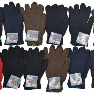 24x Winter Beanies & Gloves Combo Pack, Bulk Pack for Men Women, Warm Cozy Gift (Assorted #1)