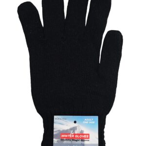 24x Winter Beanies & Gloves Combo Pack, Bulk Pack for Men Women, Warm Cozy Gift (Assorted #1)