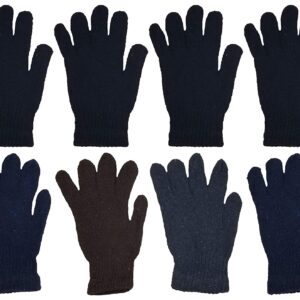 48x Winter Beanies & Gloves Combo Pack, Bulk Pack for Men Women, Warm Cozy Gift (Assorted #1)