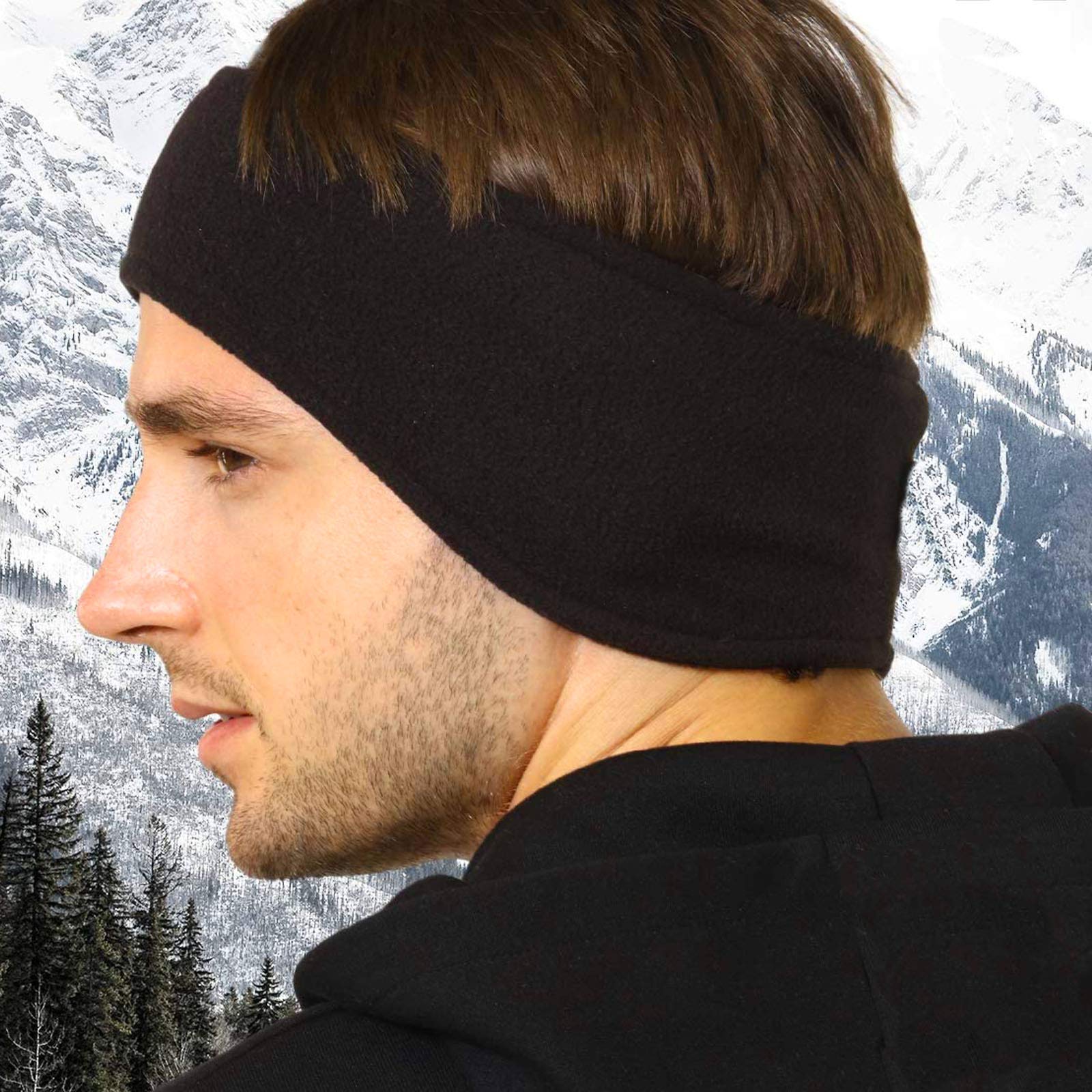 Winter Beanie Hat Scarf Gloves Set for Men Women,Fleece Beanie Hat,Fleece Scarf,Warmer Gloves and Ear Warmer Headband