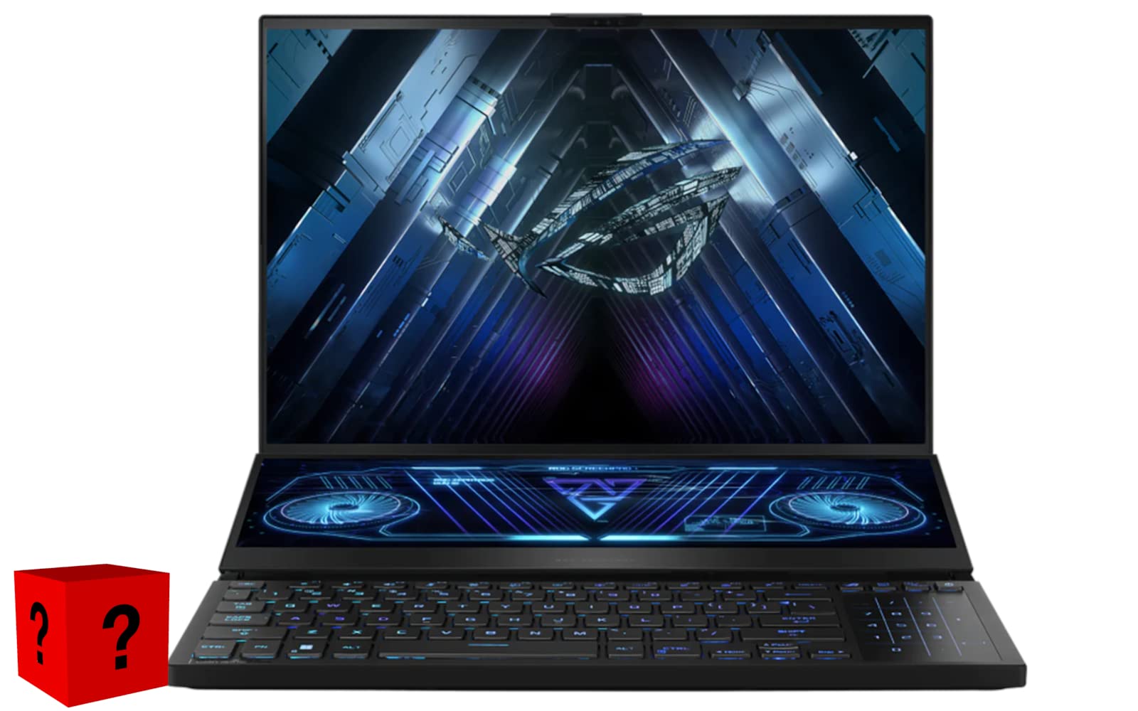 XOTICPC 2023 ASUS ROG Zephyrus Duo 16 GX650PZ Gaming Laptop (AMD Ryzen 9 7945HX, 64GB RAM, 1TB NVMe SSD, RTX 4080 12GB, 16" QHD+ 240Hz 3ms, Win 11 Pro) Gamer Notebook Computer