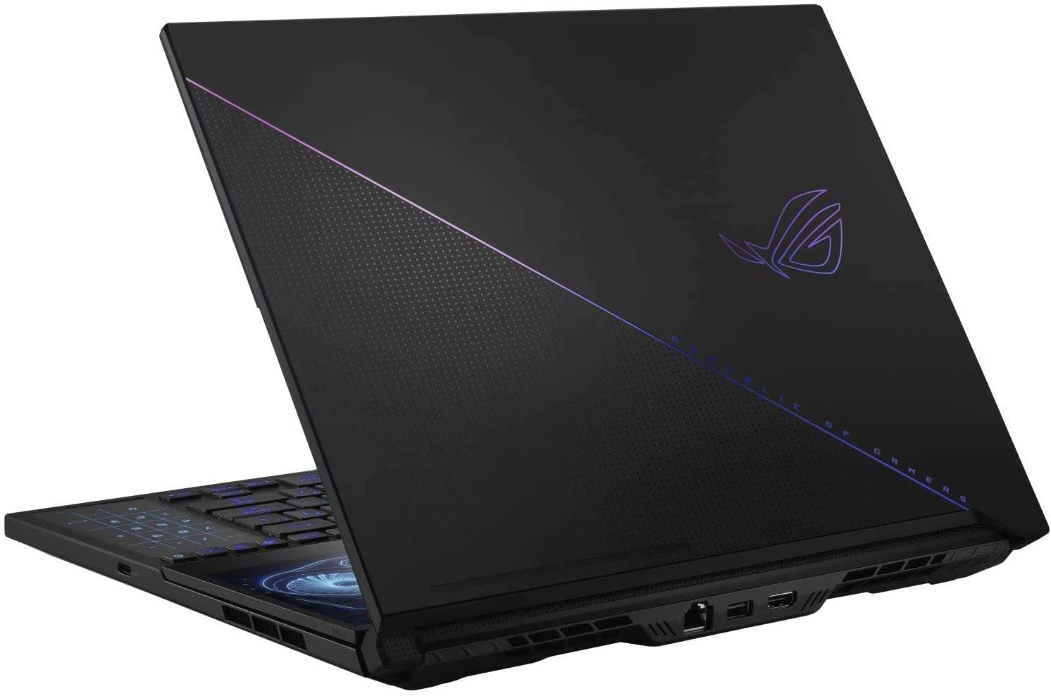 XOTICPC 2023 ASUS ROG Zephyrus Duo 16 GX650PZ Gaming Laptop (AMD Ryzen 9 7945HX, 64GB RAM, 1TB NVMe SSD, RTX 4080 12GB, 16" QHD+ 240Hz 3ms, Win 11 Pro) Gamer Notebook Computer