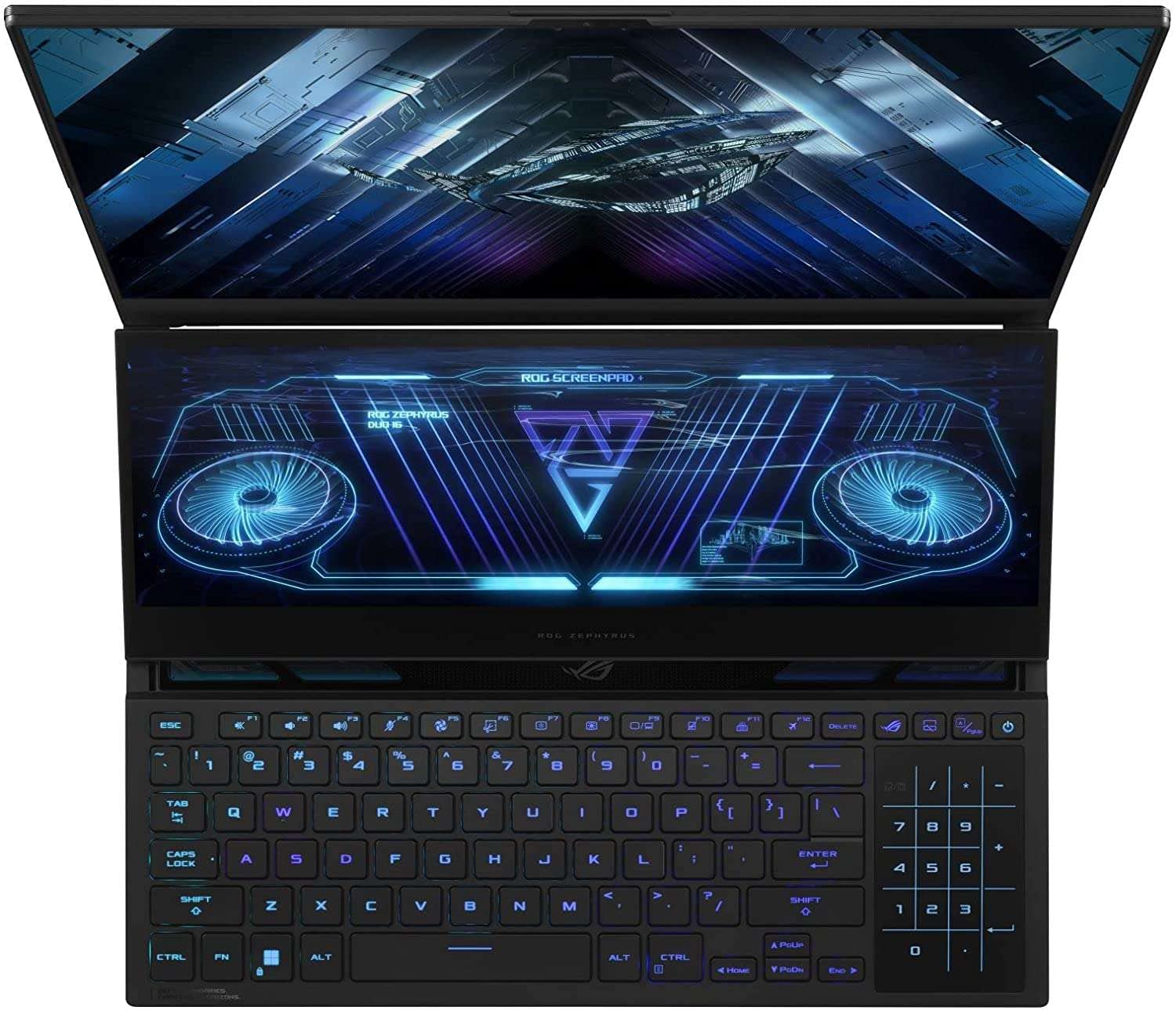 XOTICPC 2023 ASUS ROG Zephyrus Duo 16 GX650PZ Gaming Laptop (AMD Ryzen 9 7945HX, 64GB RAM, 1TB NVMe SSD, RTX 4080 12GB, 16" QHD+ 240Hz 3ms, Win 11 Pro) Gamer Notebook Computer