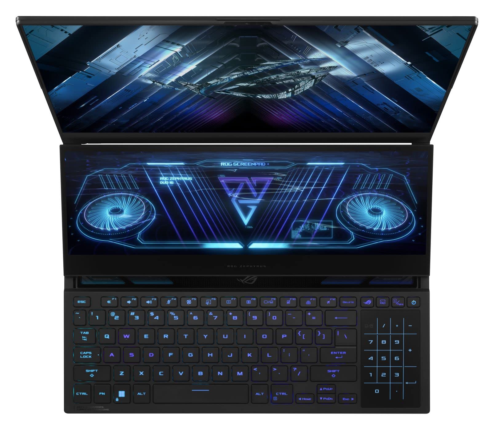 EXCaliberPC 2023 ASUS ROG Zephyrus Duo 16 GX650PZ-XS96 Pro Extreme (AMD Ryzen 9 7945HX, 32GB RAM, 2TB NVMe SSD, RTX 4080 12GB, 16" QHD+ 240Hz 3ms, Windows 11 Pro) Gaming Laptop