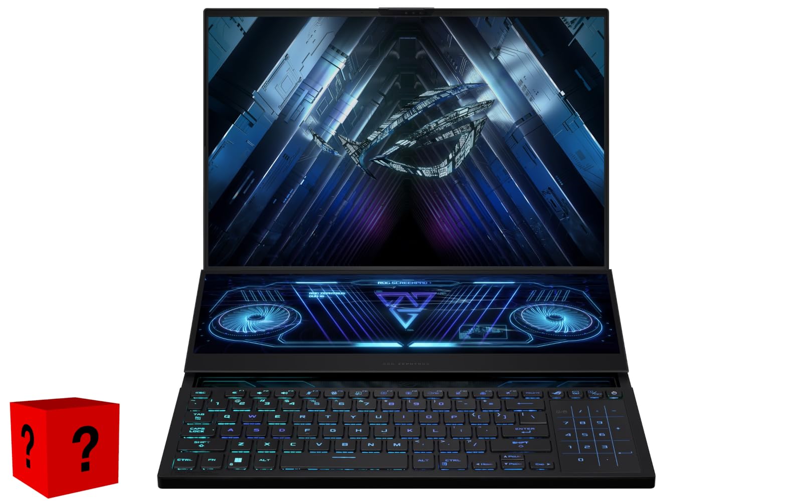 XOTICPC ASUS ROG Zephyrus Duo 16 GX650PY-XS97 Gaming Laptop (AMD Ryzen 9 7945HX, 64GB RAM, 4TB NVMe SSD, RTX 4090 16GB, 16" QHD+ 240Hz 3ms, Windows 11 Pro) GX650P Gamer Notebook Computer