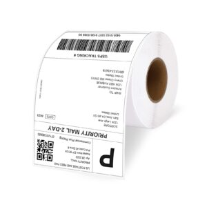 Razuvo 4"x6" Direct Thermal Shipping Labels, 500 Shipping Labels/Roll - Thermal Shipping Label Printer Paper Postage Mailing Labels Compatible with Rollo, MUNBYN Label Printer