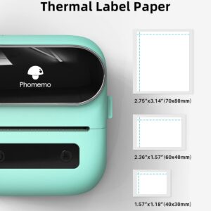 Phomemo M220 Label Maker, New Flagship 3.14 Inch Bluetooth Thermal Label Printer for Barcode, Address, Labeling, Mailing, File Folder Label, Easy to Use, with 3 Rolls Label