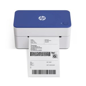 hp shipping label printer, 4x6 commercial grade direct thermal, compact & easy-to-use, high-speed 300 dpi printer, barcode printer, compatible with amazon, ups, shopify, etsy, ebay, shipstation & more