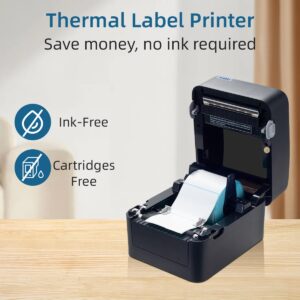 vretti Wi-Fi Thermal Label Printer, Wireless Shipping Label Printer for Small Business & Package, 4x6 Label Printer Compatible with Etsy, Ebay, Amazon, Shopify, USPS and More