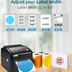 vretti Wi-Fi Thermal Label Printer, Wireless Shipping Label Printer for Small Business & Package, 4x6 Label Printer Compatible with Etsy, Ebay, Amazon, Shopify, USPS and More