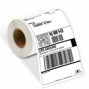 iEager Thermal Label, 4" x 6" White Direct Thermal Shipping Labels, 220 Labels/Roll