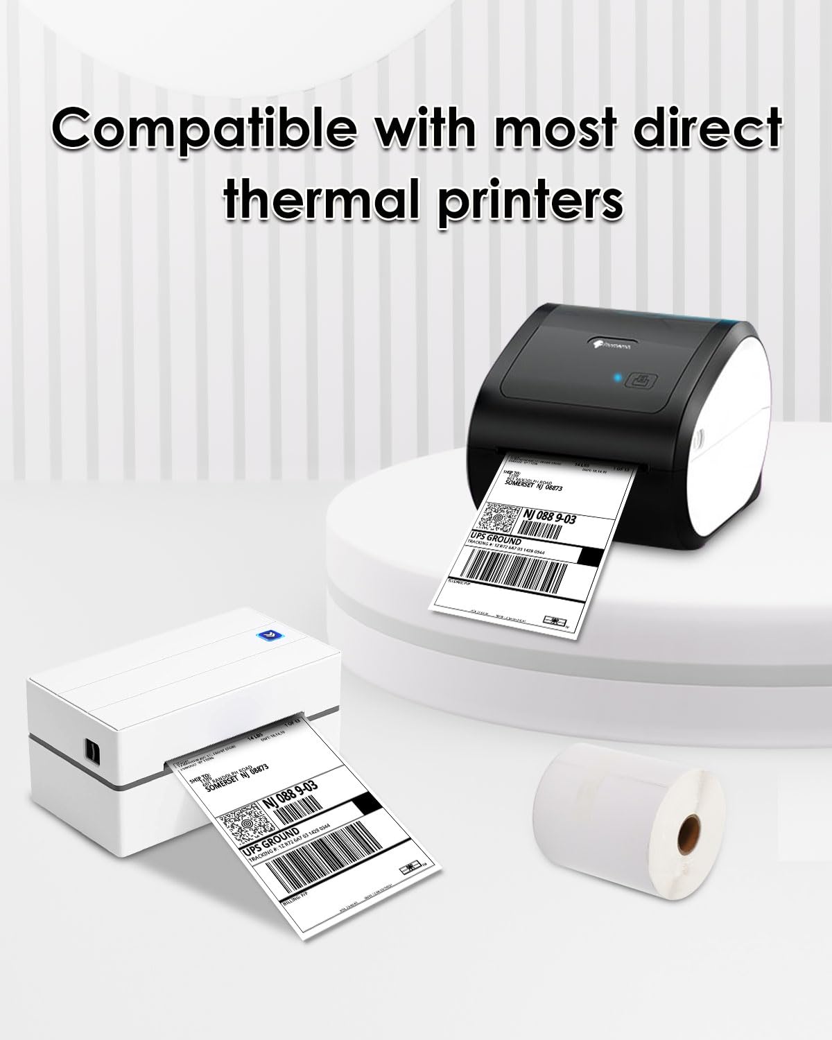 iEager Thermal Label, 4" x 6" White Direct Thermal Shipping Labels, 220 Labels/Roll