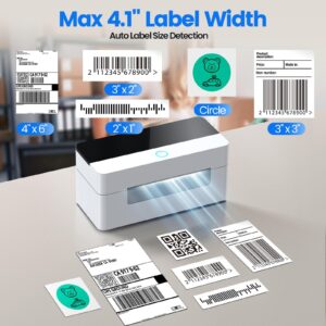 BPXX Bluetooth Thermal Label Printer 4×6, Shipping Label Printer for Small Business, Desktop Label Printer Support Android/iPhone/Windows, Compatible with Shopify, Ebay, USPS, Amazon, Etsy, D463B