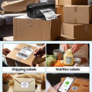 LabelCreate Shipping Label Printer, 4x6 Thermal Label Printer, Thermal Printer for Shipping Labels, USB Label Printer Compatible with Amazon Shopify Etsy Ebay FedEx USPS UPS (Black)