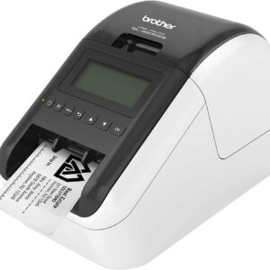 Brother QL-820NWB Professional Ultra Flexible Label Printer - WiFi, Ethernet and Bluetooth - 110 Labels Per Minute, 300 x 600 dpi, Auto Cutter, Includes 1 Roll of 400 Address Labels, Tilsiy