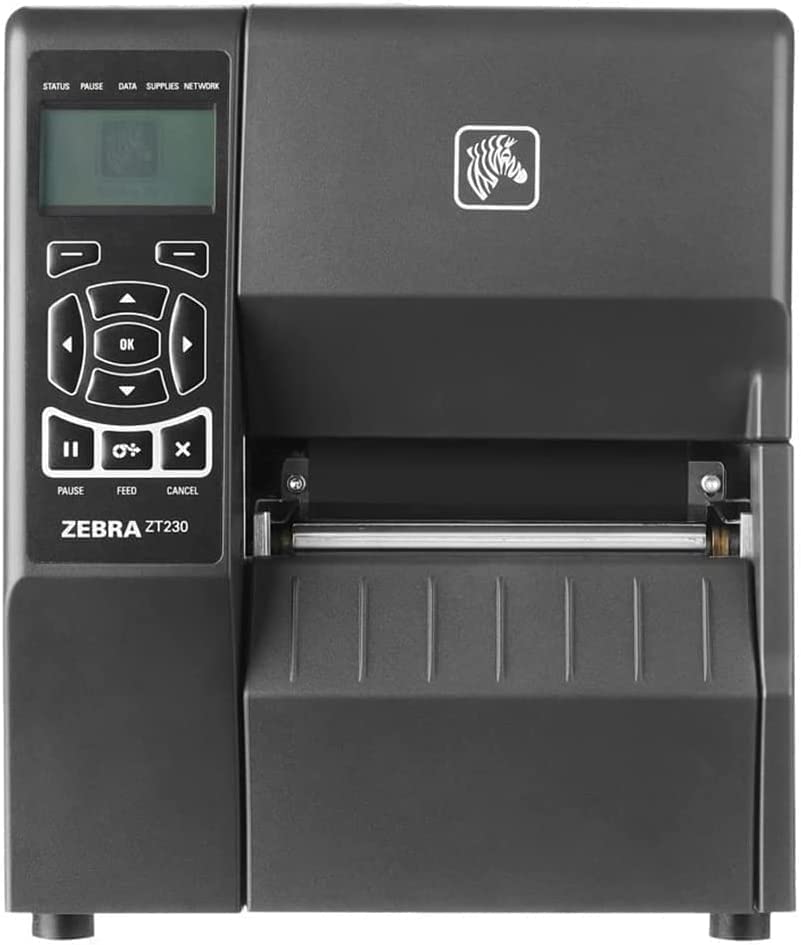 ZEBRA ZT230 Thermal Transfer and Direct Thermal Industrial Label Printer - Ethernet, Serial, USB Connectivity - 4" Print Width, 203 DPI, 6 IPS, Monochrome Barcode - ZT23042-T, JTTANDS