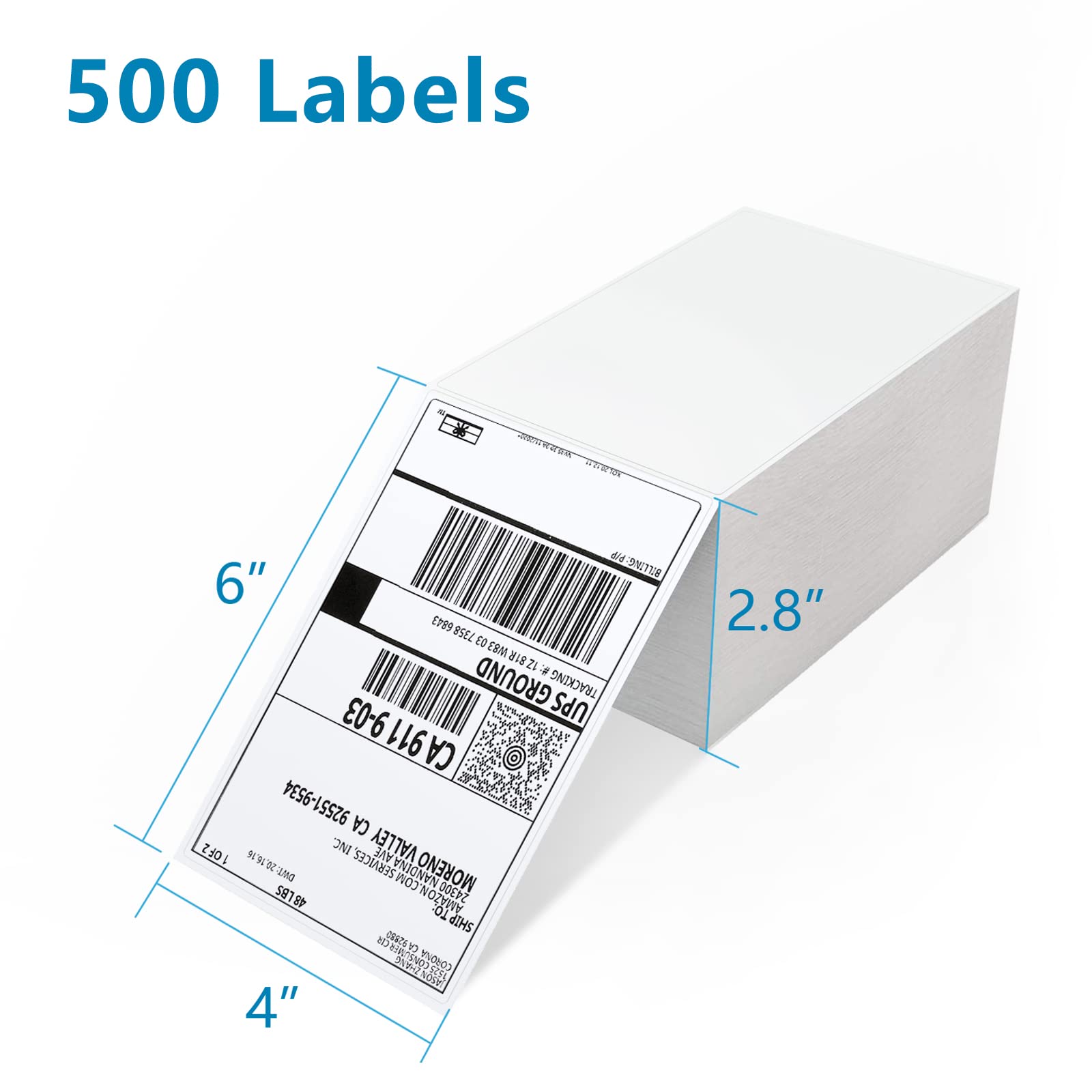 JADENS Pink Bluetooth Thermal Label Printer & 1Pack Thermal Labels