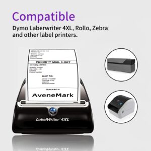 AveneMark 12 Rolls Compatible DYMO 30256 (2-5/16" x 4") Direct Thermal Labels Shipping Labels Compatible with Rollo, DYMO 4XL & Zebra Desktop Printers - 3600 Labels