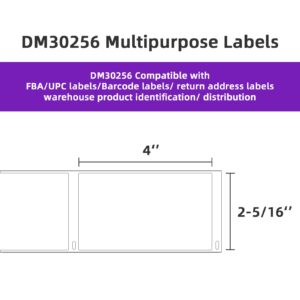 AveneMark 12 Rolls Compatible DYMO 30256 (2-5/16" x 4") Direct Thermal Labels Shipping Labels Compatible with Rollo, DYMO 4XL & Zebra Desktop Printers - 3600 Labels