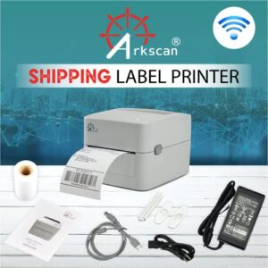 Arkscan 2054K-BT for Bluetooth Wireless Shipping Label Printer on iPhone Windows Mac Chromebook Android Support Amazon Ebay Paypal Shopify Shipstation UPS USPS FedEx Fanfold Direct Label