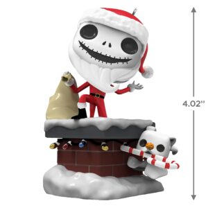 Hallmark Keepsake Christmas Ornament 2023, Disney Tim Burton's The Nightmare Before Christmas Jack Skellington and Zero Funko POP!, Gifts for Disney Fans