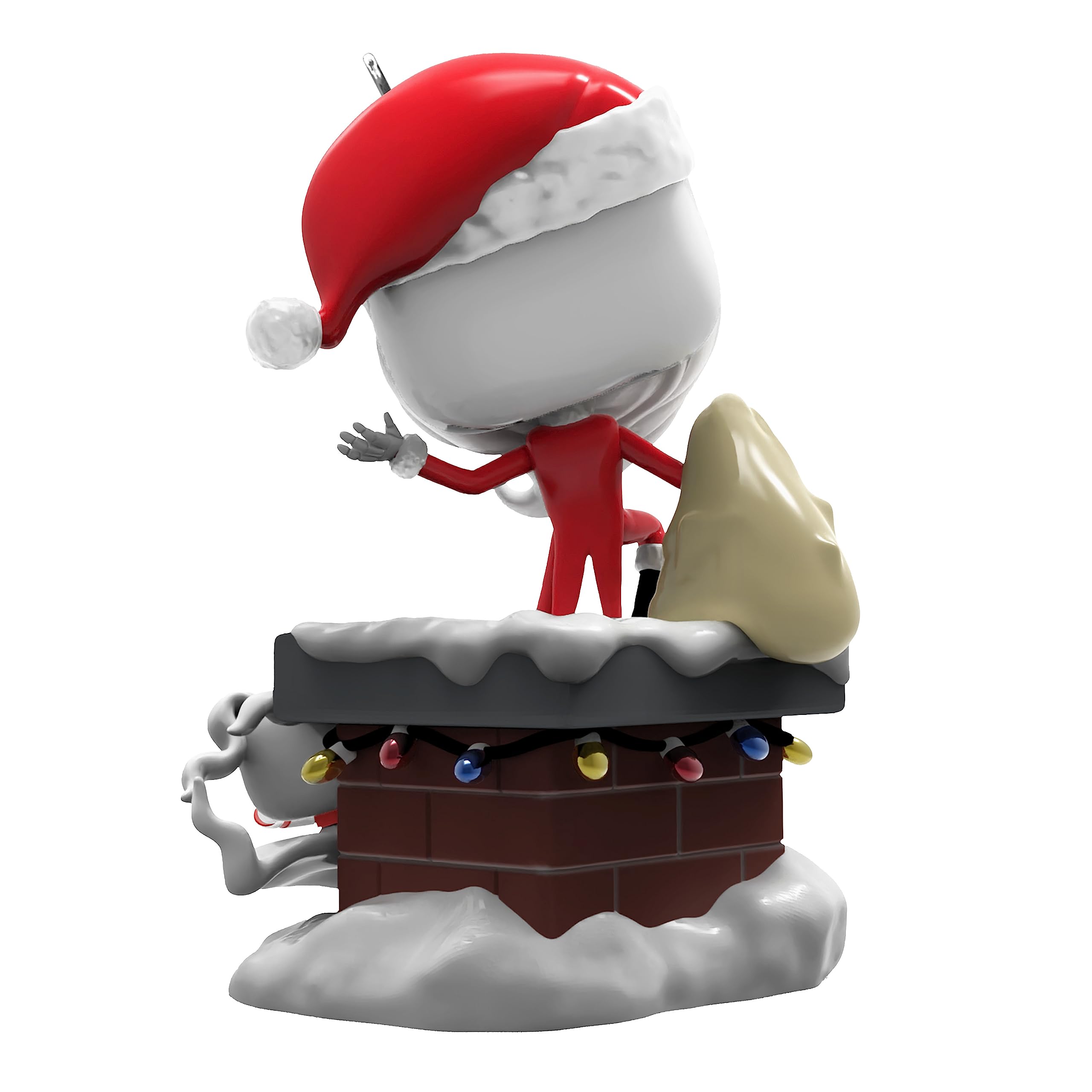 Hallmark Keepsake Christmas Ornament 2023, Disney Tim Burton's The Nightmare Before Christmas Jack Skellington and Zero Funko POP!, Gifts for Disney Fans