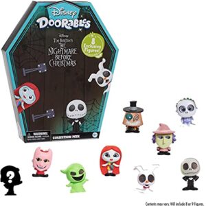 Disney Doorables Tim Burton’s The Nightmare Before Christmas Collection Peek, 8 Exclusive Mini Figures, Officially Licensed Kids Toys for Ages 5 Up