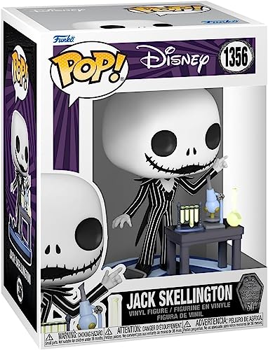 POP Disney: The Nightmare Before Christmas 30th Anniversary - Jack Skellington Lab Funko Vinyl Figure (Bundled with Compatible Box Protector Case) Multicolored 3.75 inches