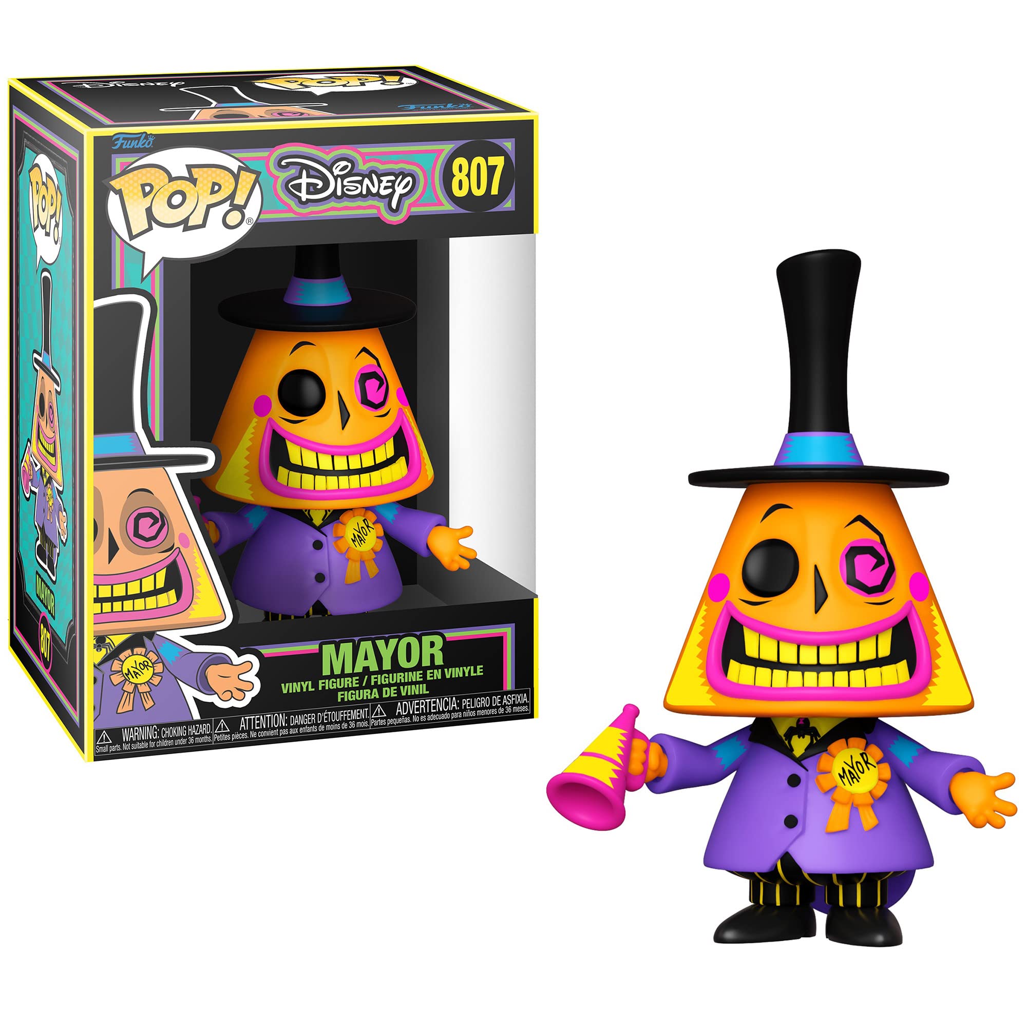 Funko POP! Disney: The Night Before Christmas Blacklight- Jack Mayor Oogie Zero and Sally