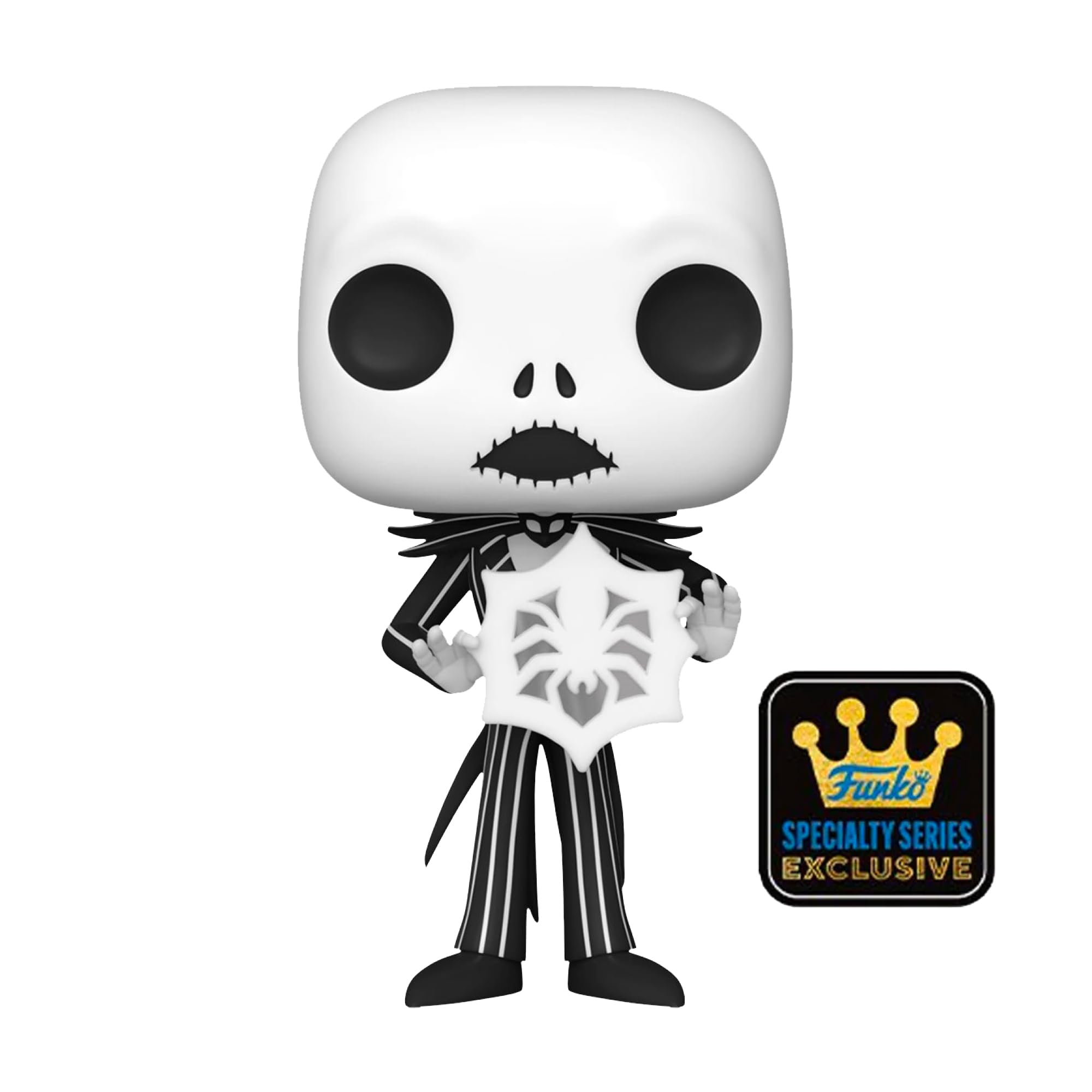 Blue Salamander Emporium Protective Case Bundled with Vinyl Figure – The Nightmare Before Christmas 30th Anniversary – Jack Skellington with Snowflake #1385 Specialty Series