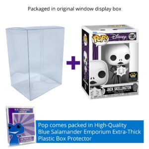 Blue Salamander Emporium Protective Case Bundled with Vinyl Figure – The Nightmare Before Christmas 30th Anniversary – Jack Skellington with Snowflake #1385 Specialty Series