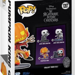 POP Disney: The Nightmare Before Christmas 30th Anniversary - Pumpkin King Funko Vinyl Figure (Bundled with Compatible Box Protector Case) Multicolored 3.75 inches