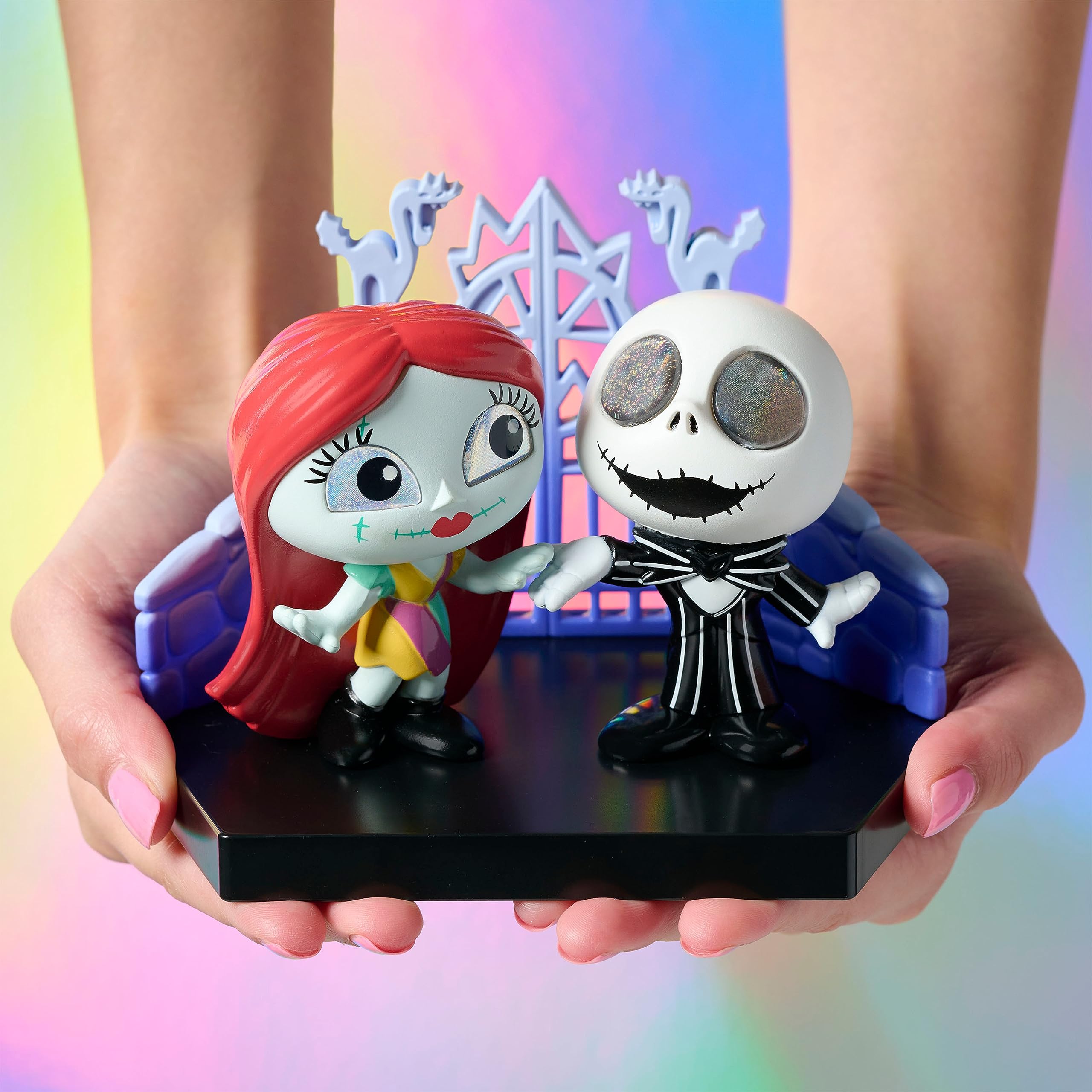 DOORABLES Disney Grand Entrance 3-inch Collectible Figures Jack Skellington and Sally, Kids Toys for Ages 5 Up, Amazon Exclusive by Just Play